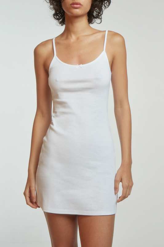 COUCOU The Tank Dress Cotton Jersey White