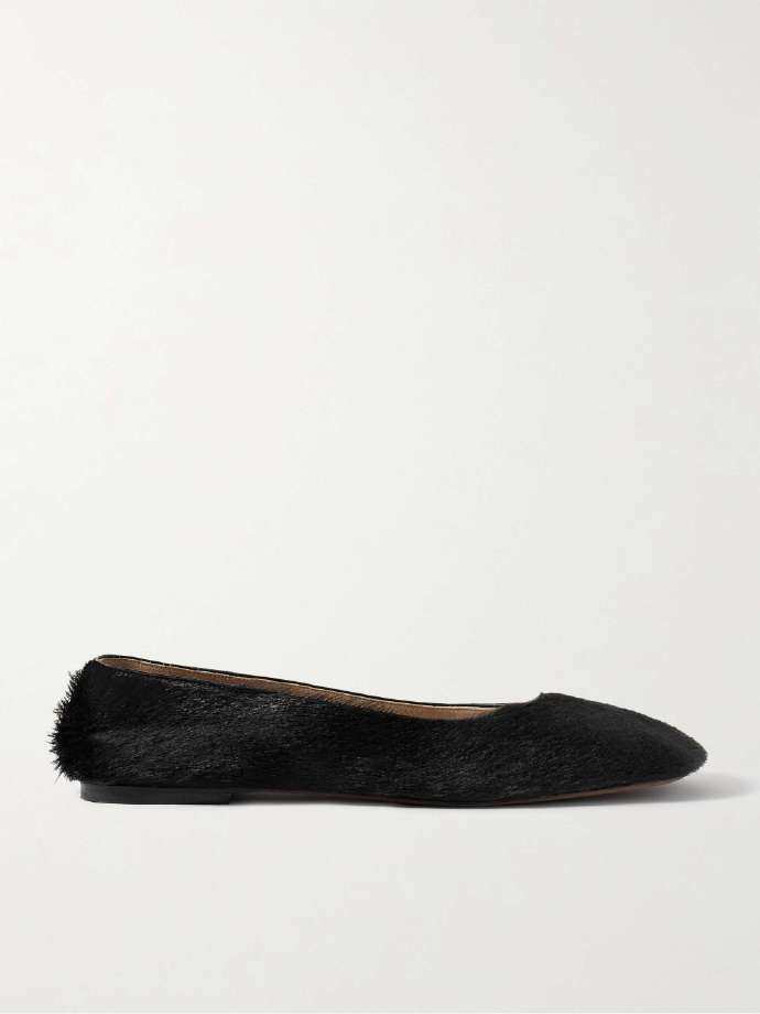The Row Calf hair ballet flats