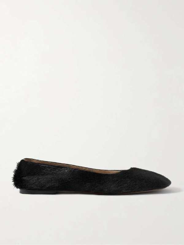 The Row Calf hair ballet flats