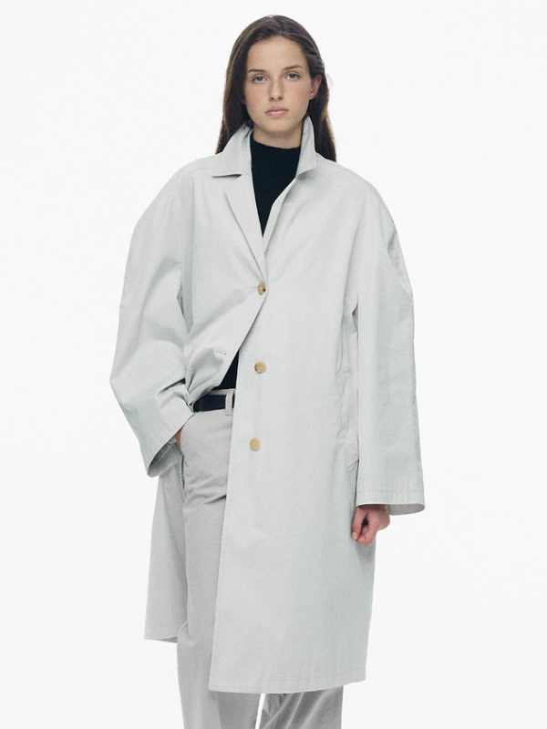 NOTHING WRITTEN Ferro Single Trench (White, W)