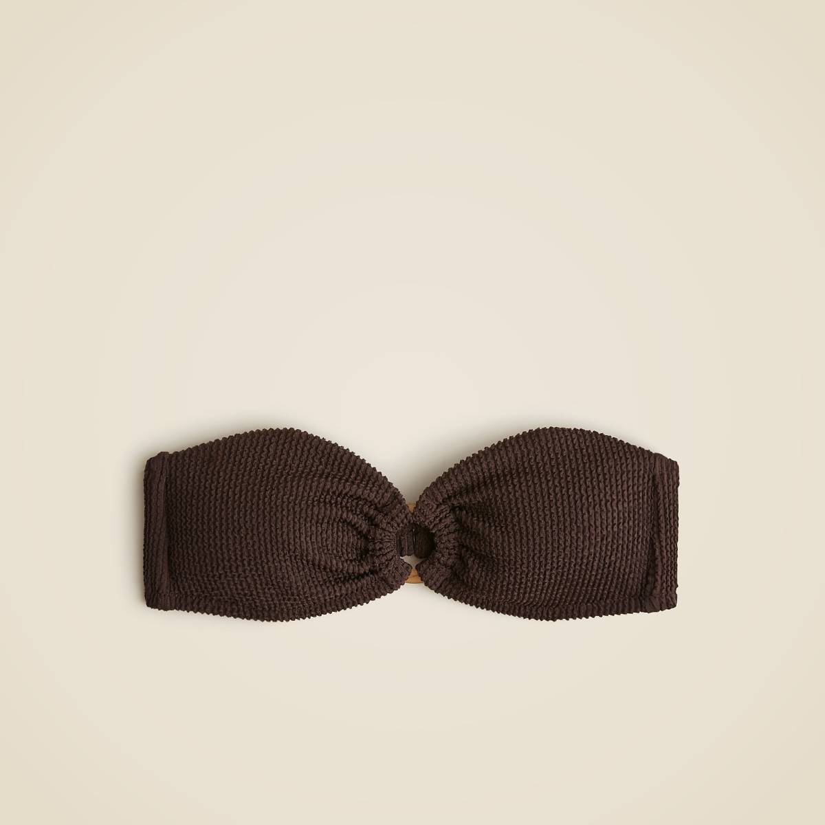 J.Crew Bandeau scrunchie bikini top with O-ring