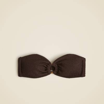 J.Crew Bandeau scrunchie bikini top with O-ring
