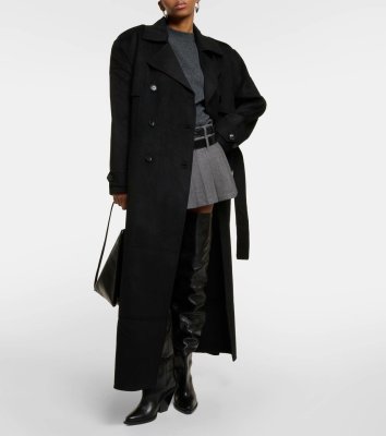 The Frankie Shop Nikola wool and cashmere trench coat