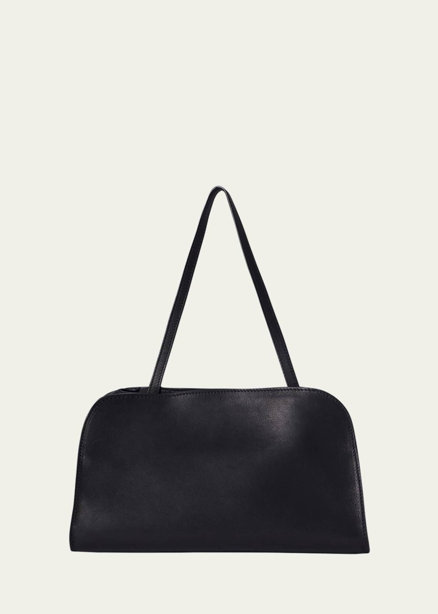 The Row Peggy Clutch Shoulder Bag in Saddle Leather
