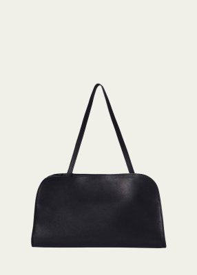 The Row Peggy Clutch Shoulder Bag in Saddle Leather