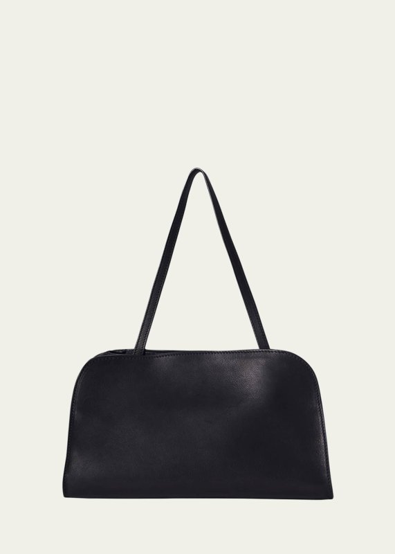 The Row Peggy Clutch Shoulder Bag in Saddle Leather