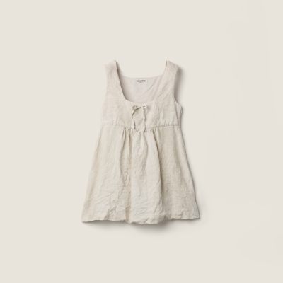 MIU MIU Linen mini-dress