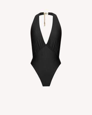 Saint Laurent backless halter swimsuit