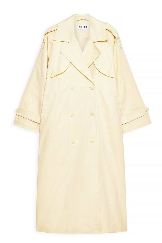 NA-KD Oversized Long Trenchcoat