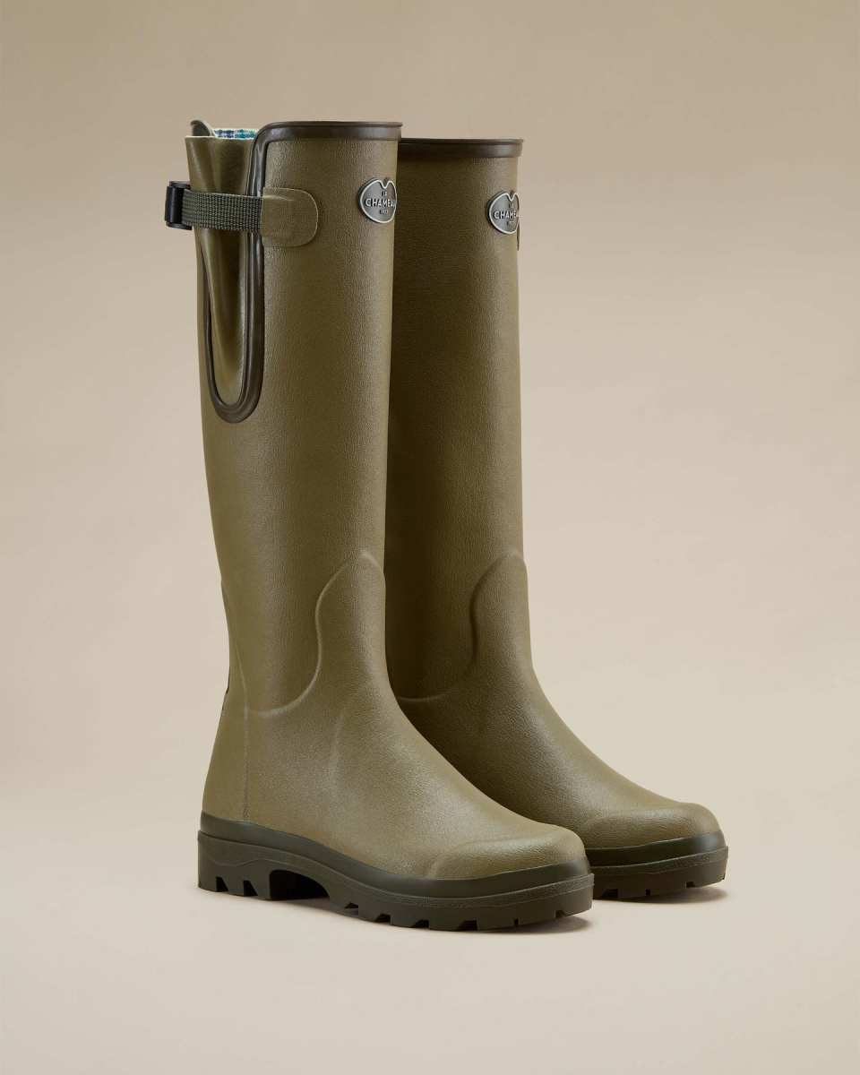 LE CHAMEAU Women's Vierzon Jersey Lined Wellington Boot
