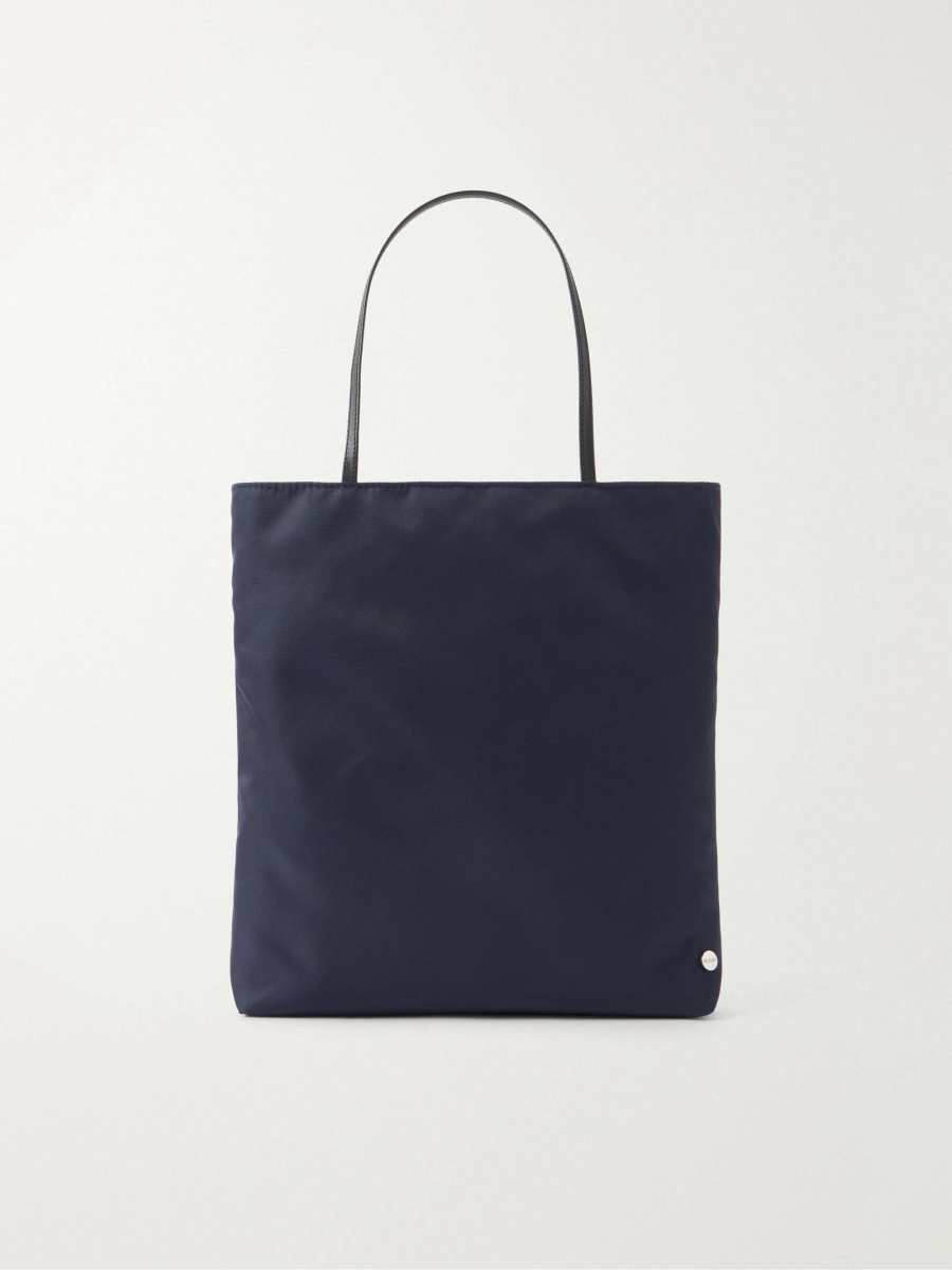 VALESQUE Thea leather-trimmed nylon tote