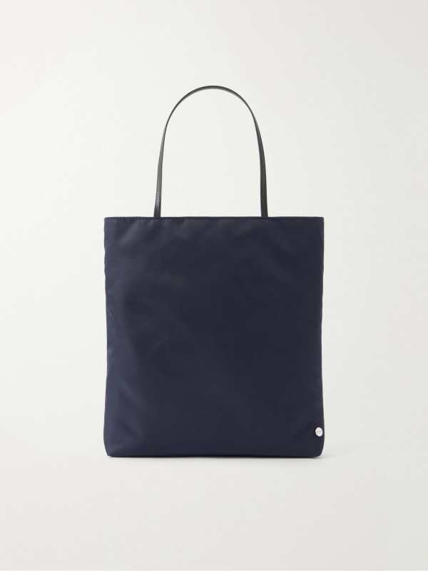 VALESQUE Thea leather-trimmed nylon tote