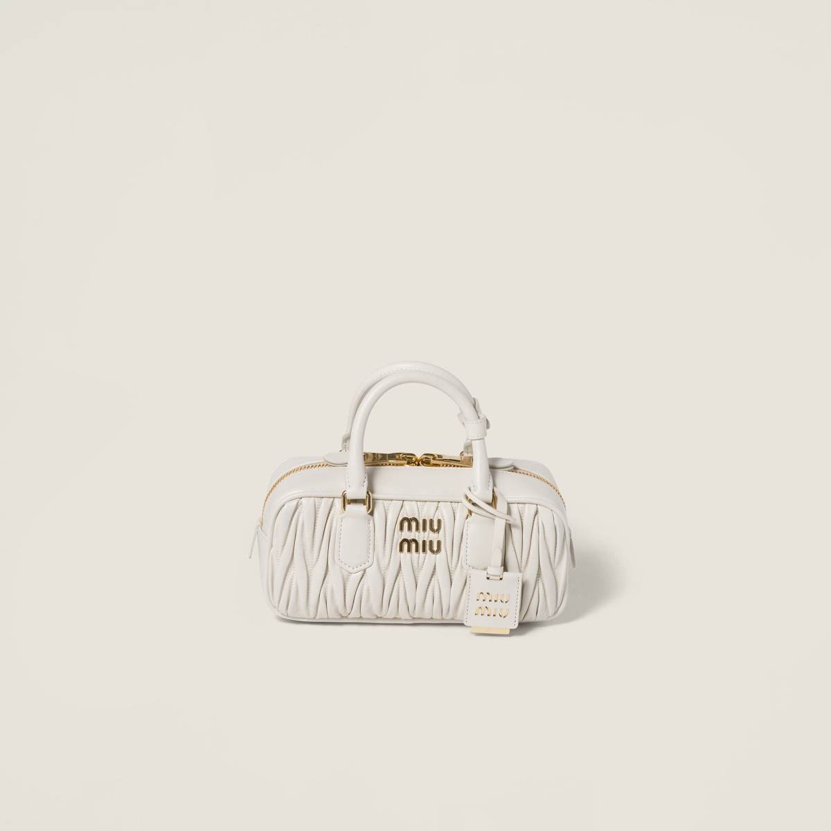 MIU MIU Arcadie matelassé nappa leather bag