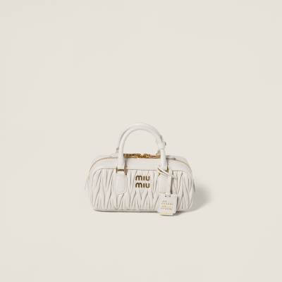 MIU MIU Arcadie matelassé nappa leather bag