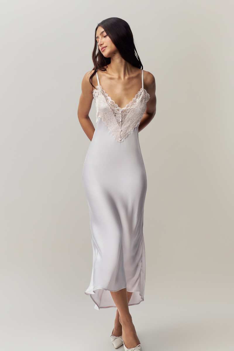 GUIZIO Nova Slip Midi Dress