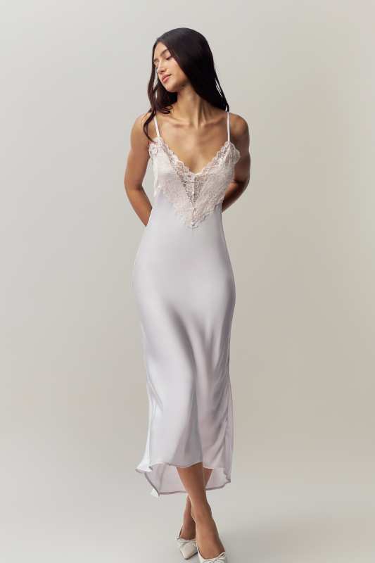 GUIZIO Nova Slip Midi Dress