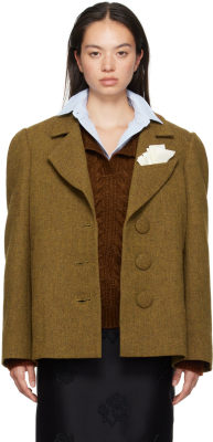 SHUSHU TONG Brown Oversized Blazer