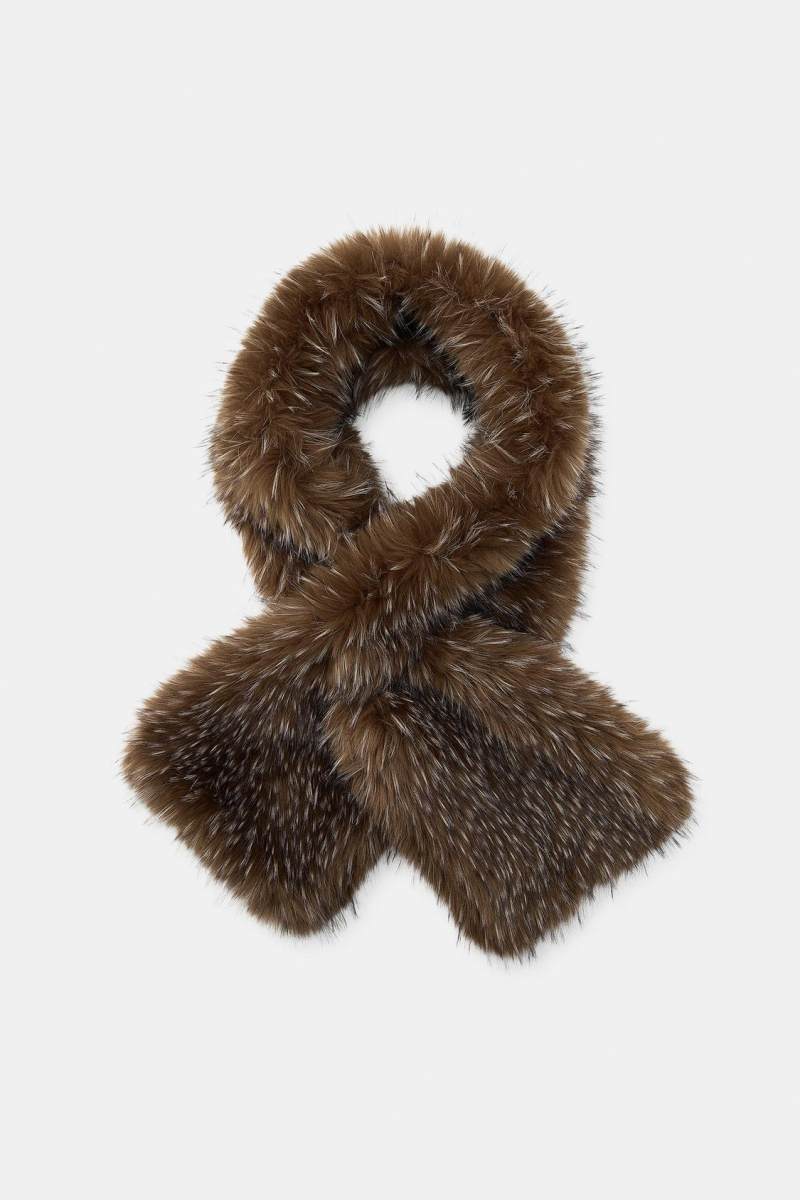 ZARA MARLED FAUX FUR SCARF