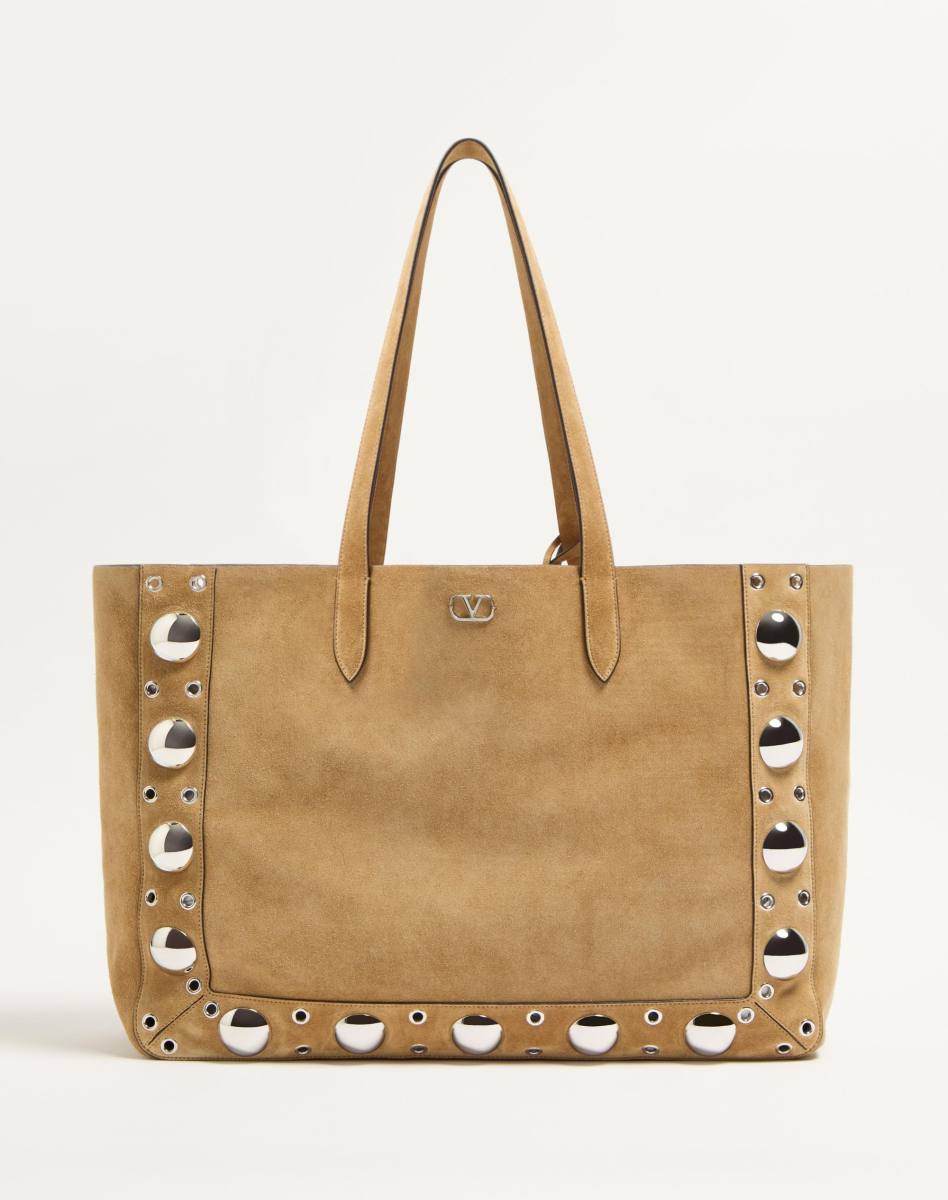 Valentino Garavani NELLCÔTE LARGE SUEDE SHOPPING BAG