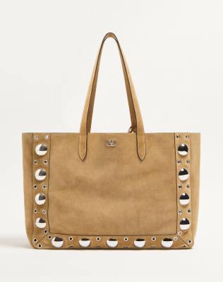 Valentino Garavani NELLCÔTE LARGE SUEDE SHOPPING BAG