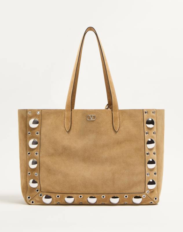 Valentino Garavani NELLCÔTE LARGE SUEDE SHOPPING BAG