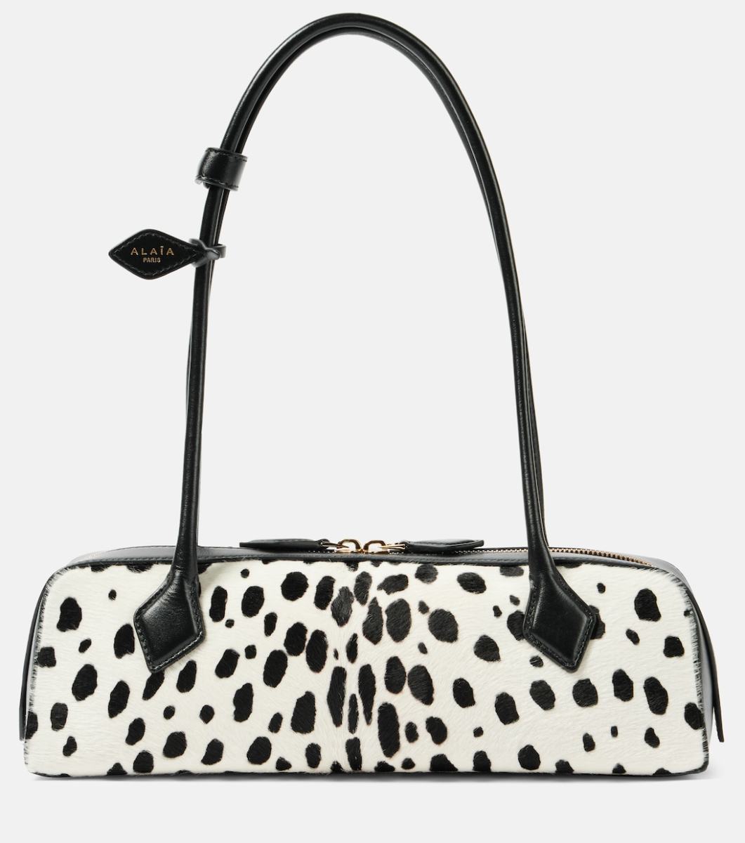 ALAIA Le Teckel Medium calf hair shoulder bag