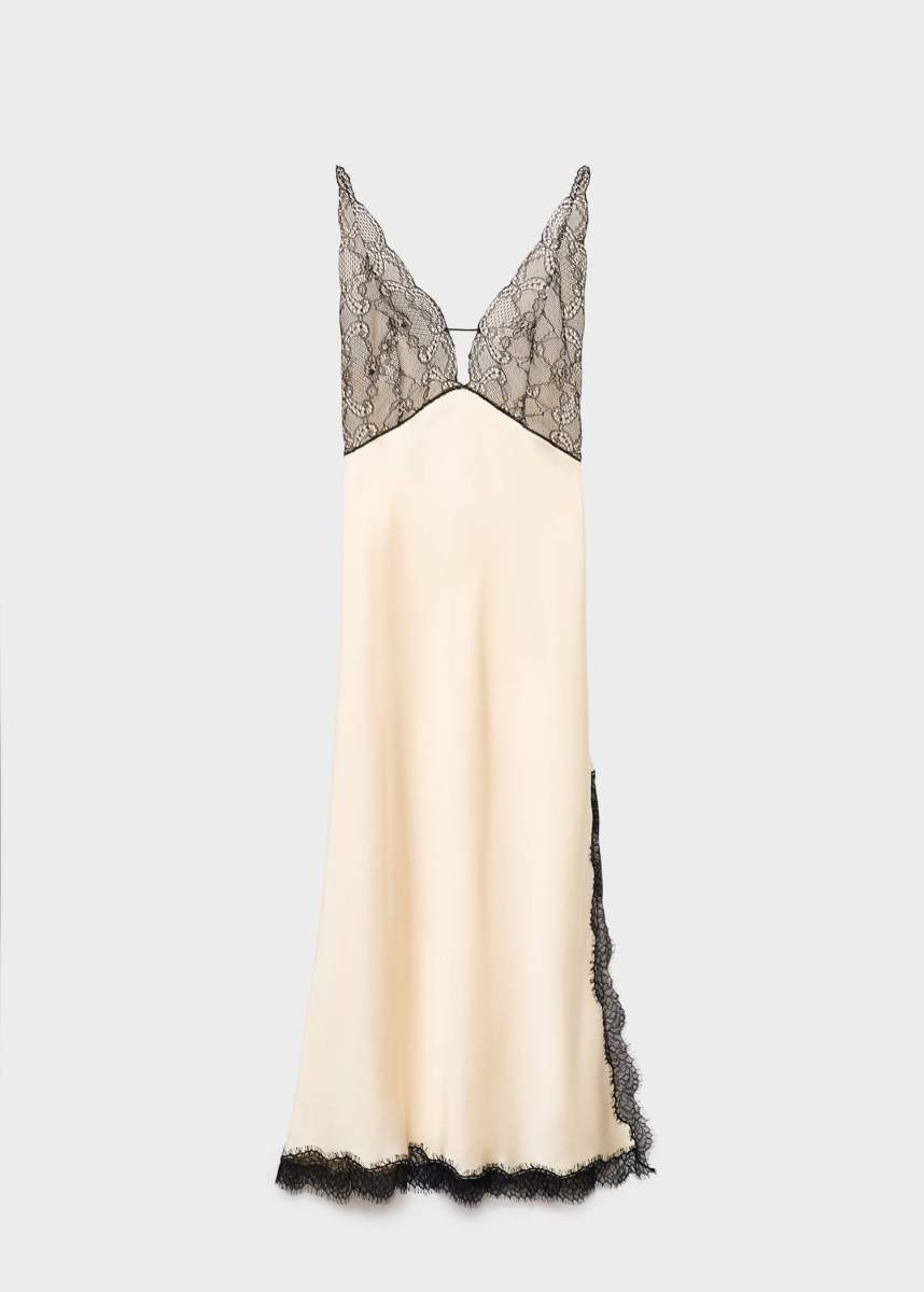 MANGO Satin camisole dress