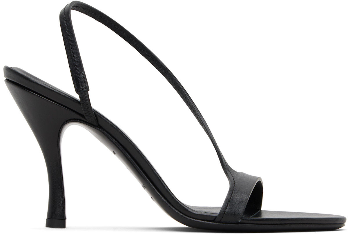 LouLou de Saison Black Arwa High Heeled Sandals