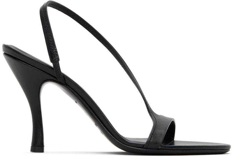 LouLou de Saison Black Arwa High Heeled Sandals