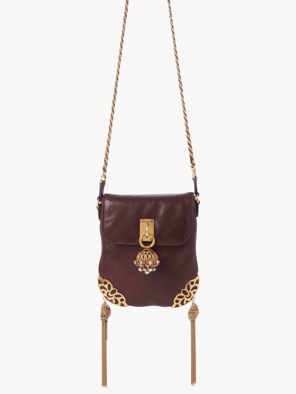 Chloe Château Treasures chain flap bag in grained leather
