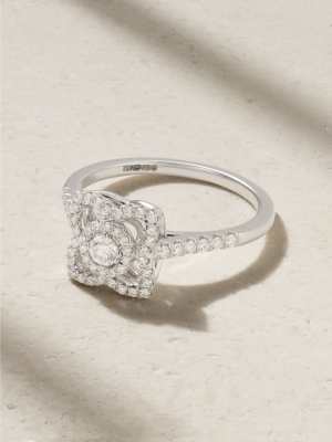 DE BEERS Lotus by DE BEERS 18-karat white gold diamond ring
