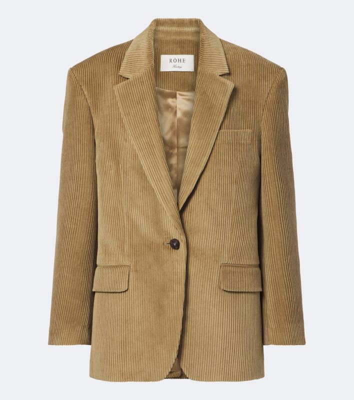 ROHE Oversized cotton corduroy jacket