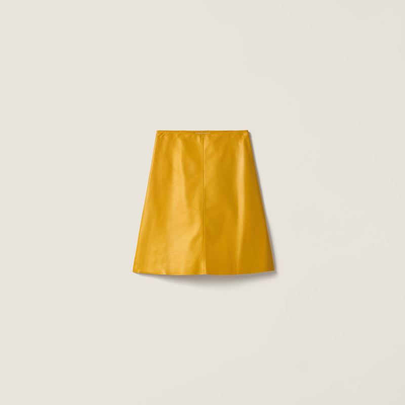 MIU MIU Nappa leather skirt