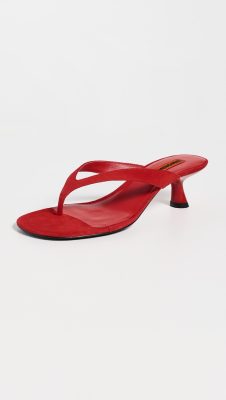 SIMONMILLER Suede Beep Thong Sandals