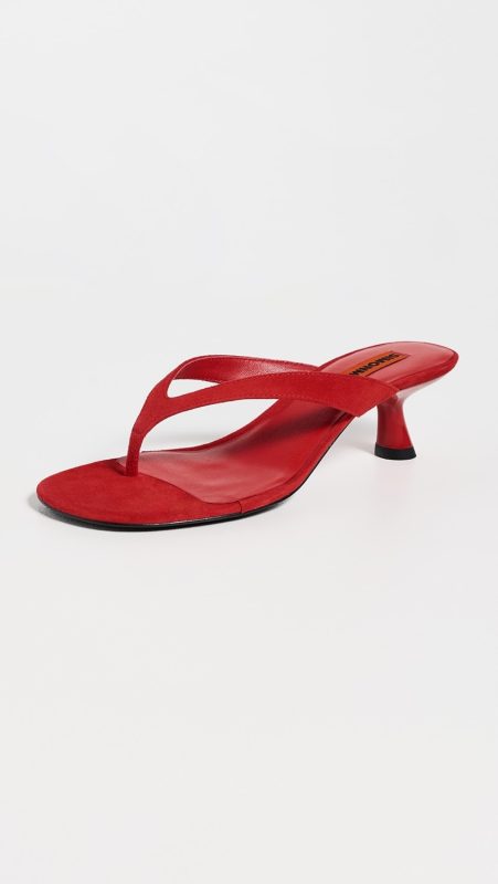 SIMONMILLER Suede Beep Thong Sandals