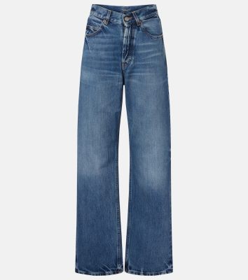 Saint Laurent V-Waist wide-leg jeans