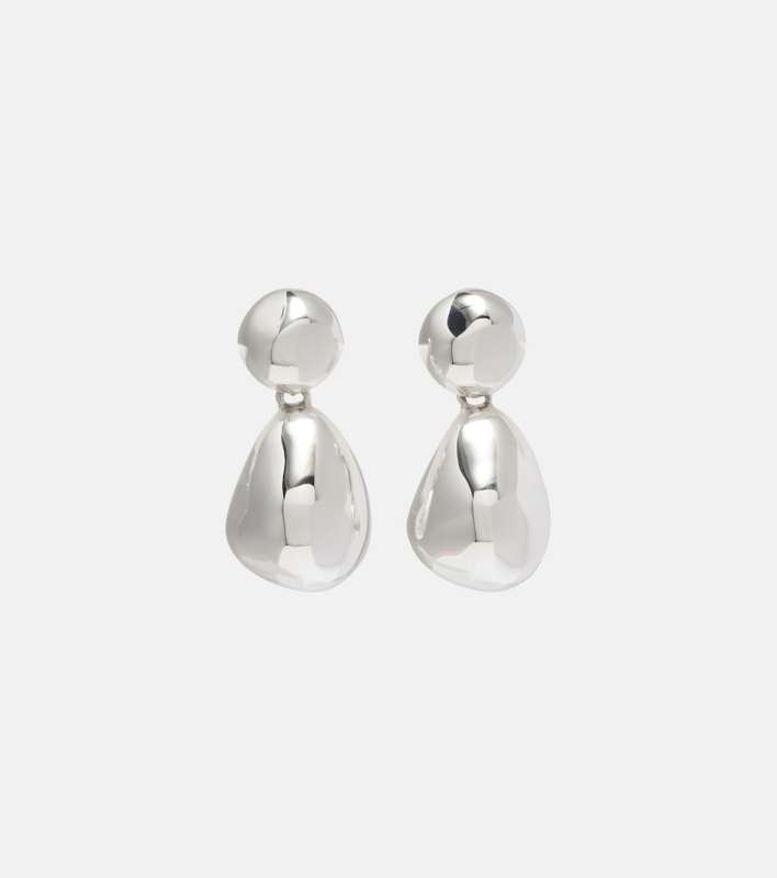 PHOEBE PHILO Double Ball sterling silver earrings