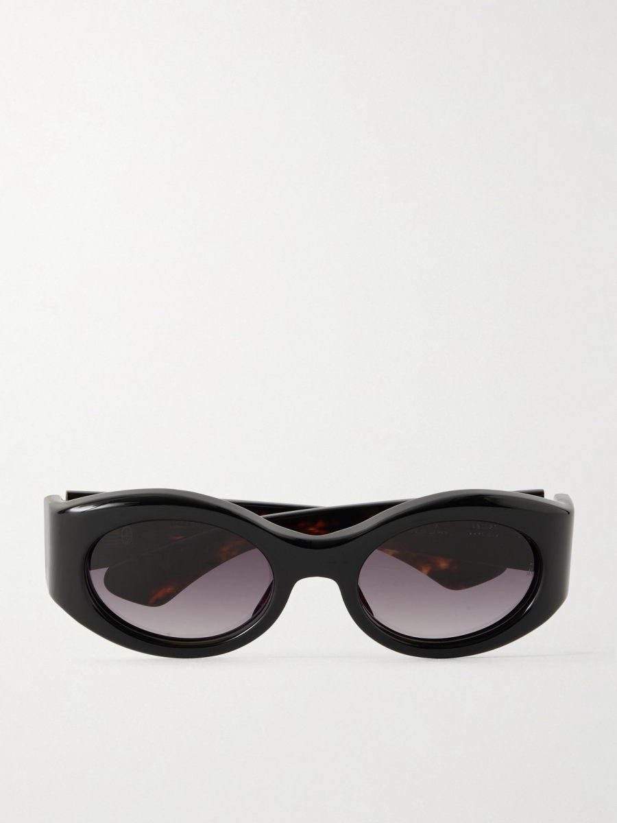 The Rug Company x Kelly Wearstler Gia oversized oval-frame acetate sunglasses