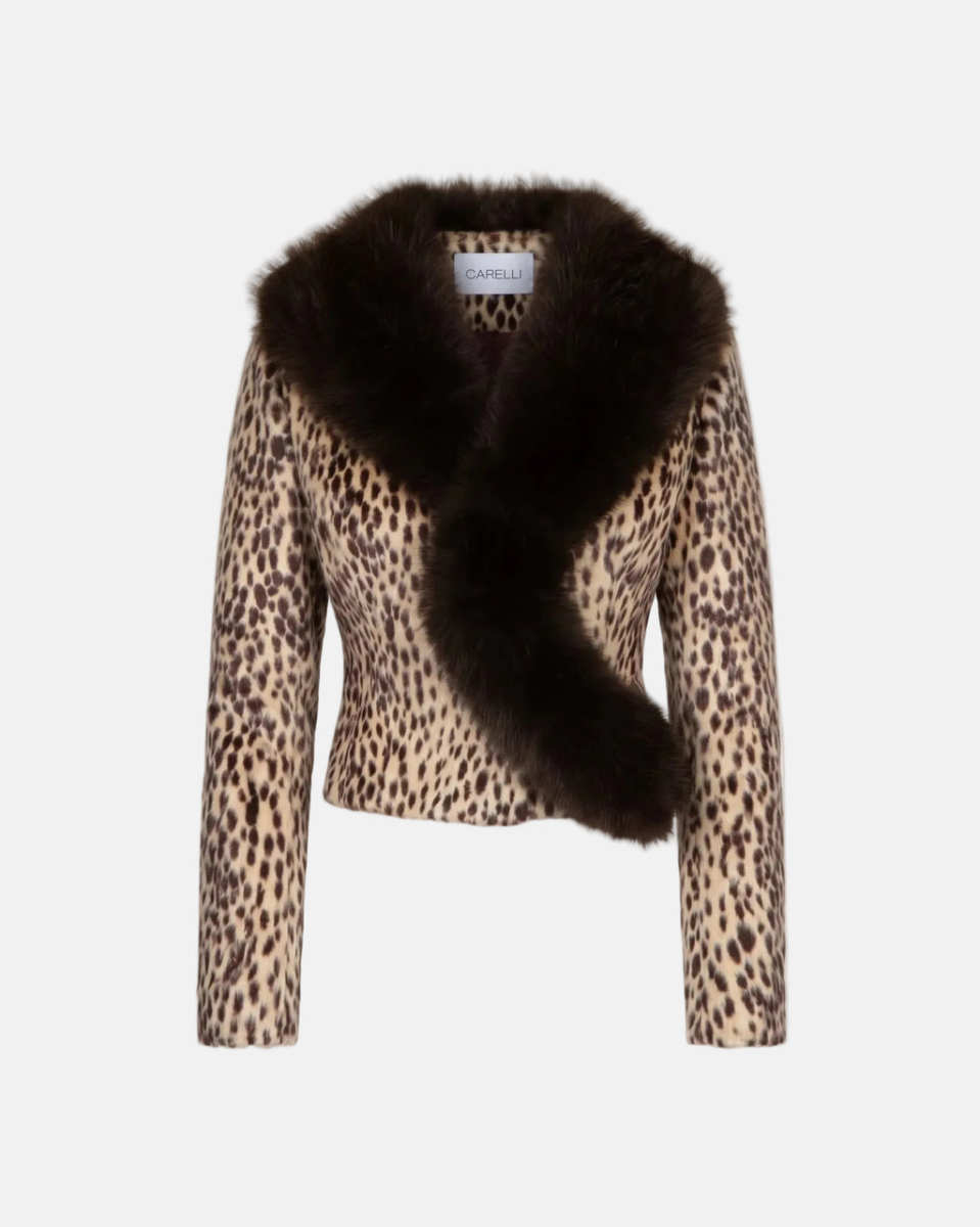 CARELLI Rolly Faux Fur Blazer