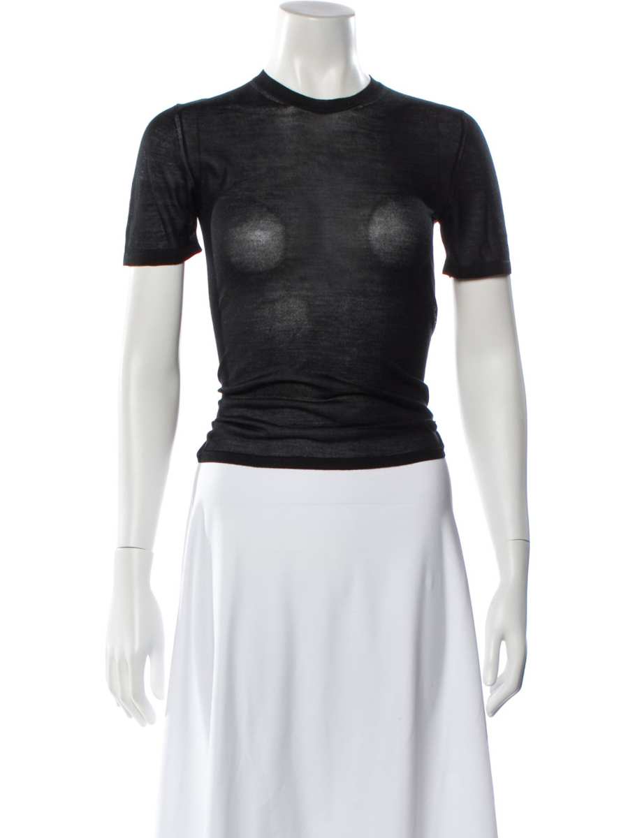 Khaite Silk Crew Neck T-Shirt