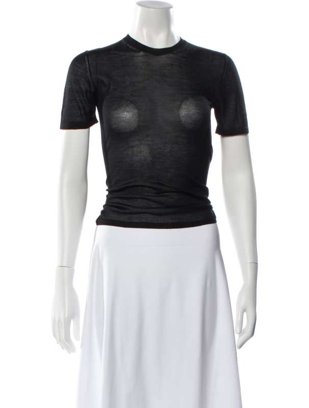 Khaite Silk Crew Neck T-Shirt