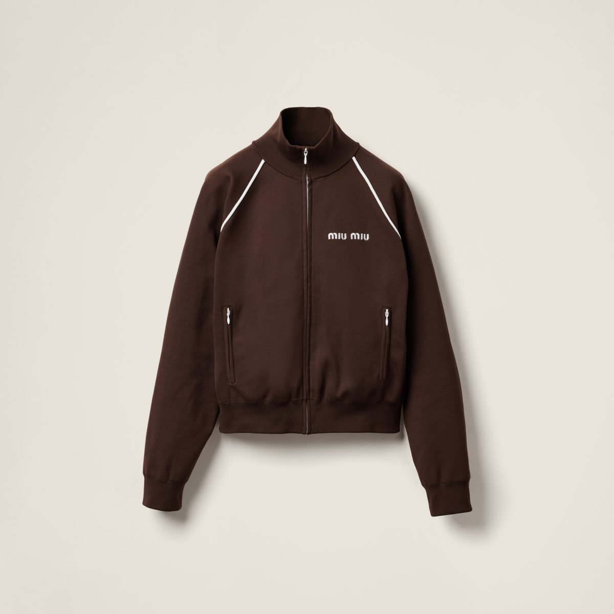 MIU MIU Technical yarn sweatshirt