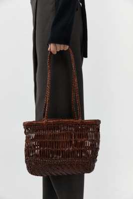 St. Agni Textured Petit Bagu - Chestnut