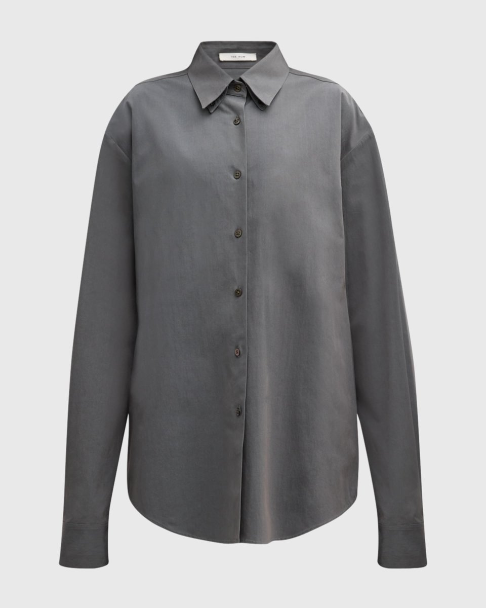 The Row Dela Double-Collar Shirt