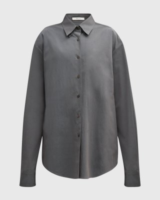The Row Dela Double-Collar Shirt