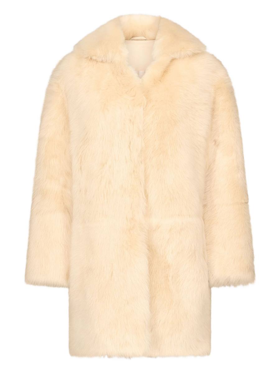LouLou de Saison RUBEN spread-collar lamb-fur coat