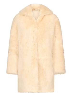 LouLou de Saison RUBEN spread-collar lamb-fur coat