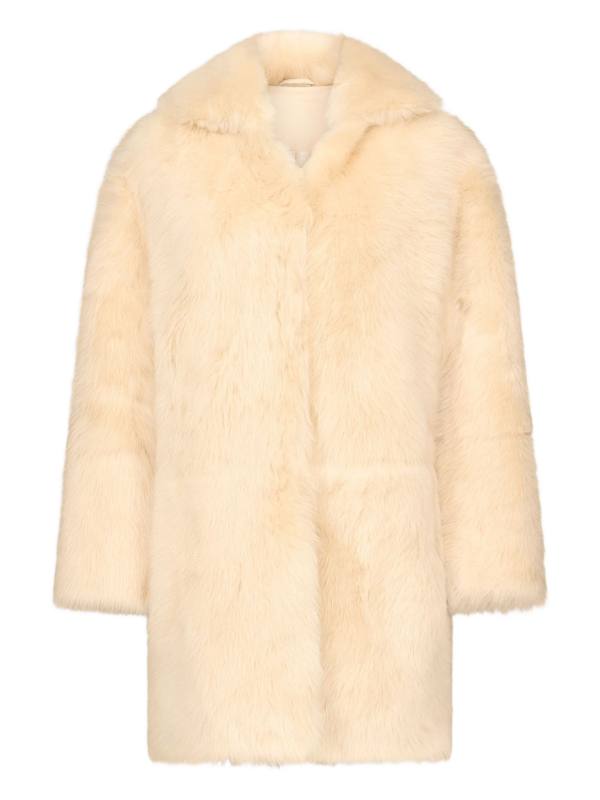 LouLou de Saison RUBEN spread-collar lamb-fur coat