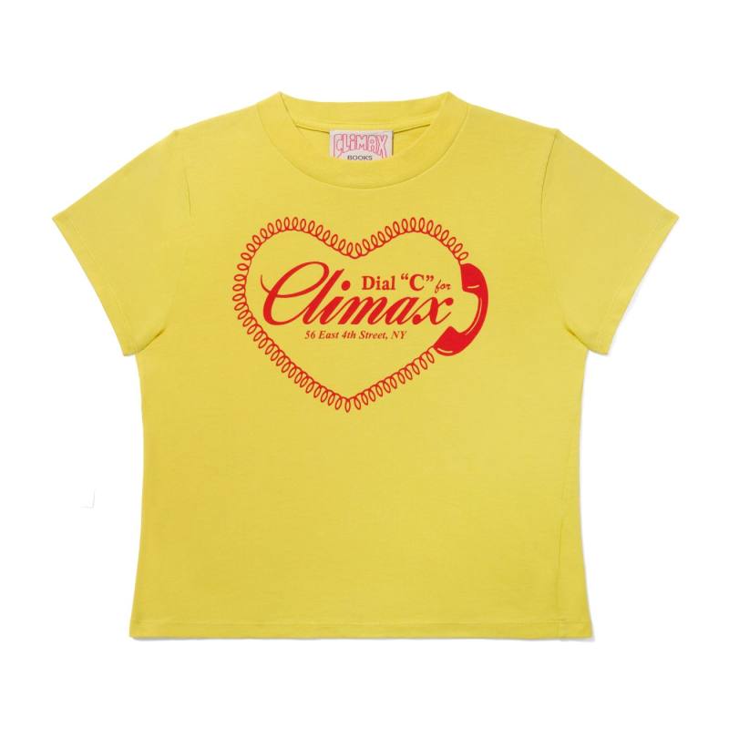 Climax Dial ‘C’ for Climax Tee Yellow, 2025