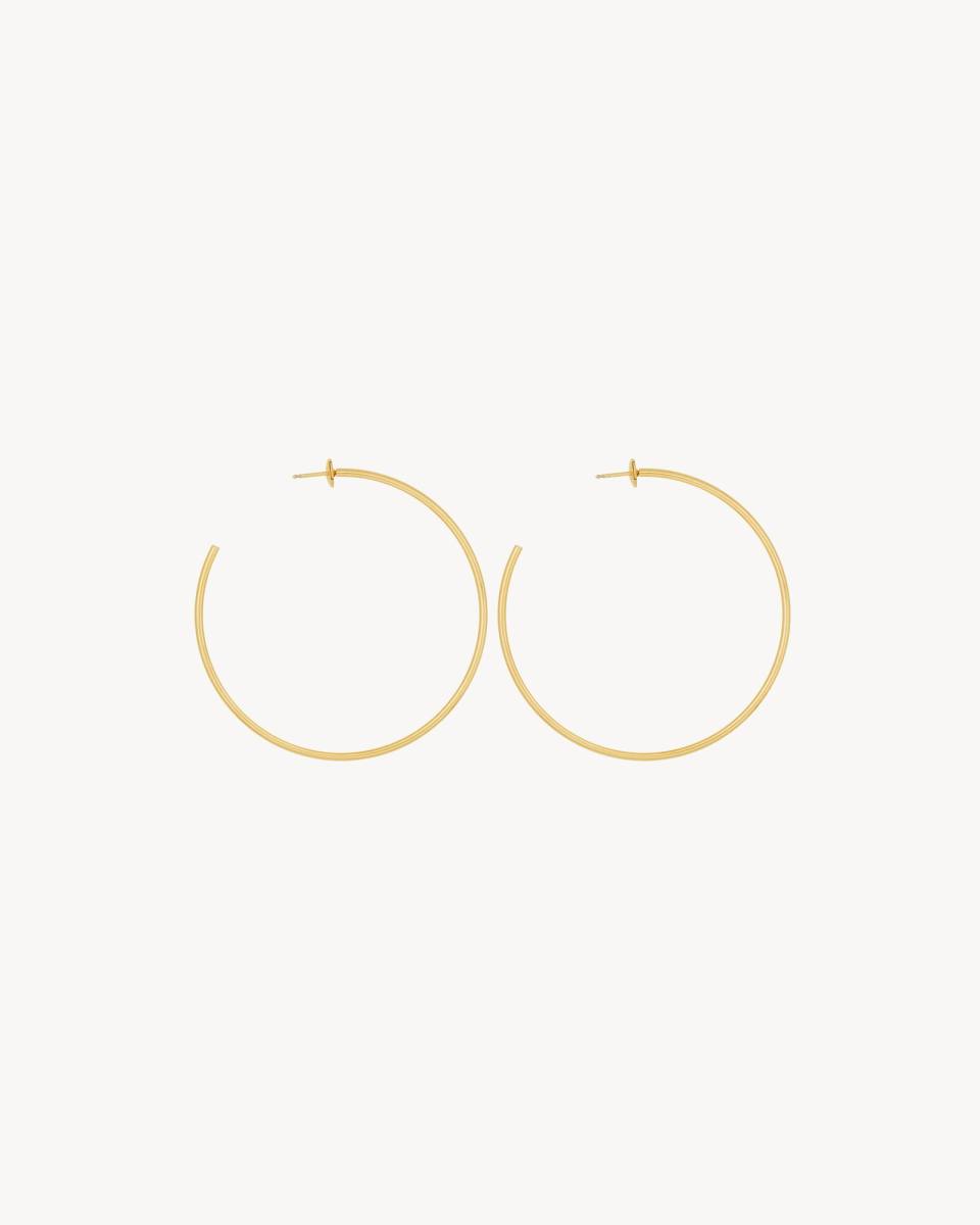 Saint Laurent Hoop earrings in 18k yellow gold